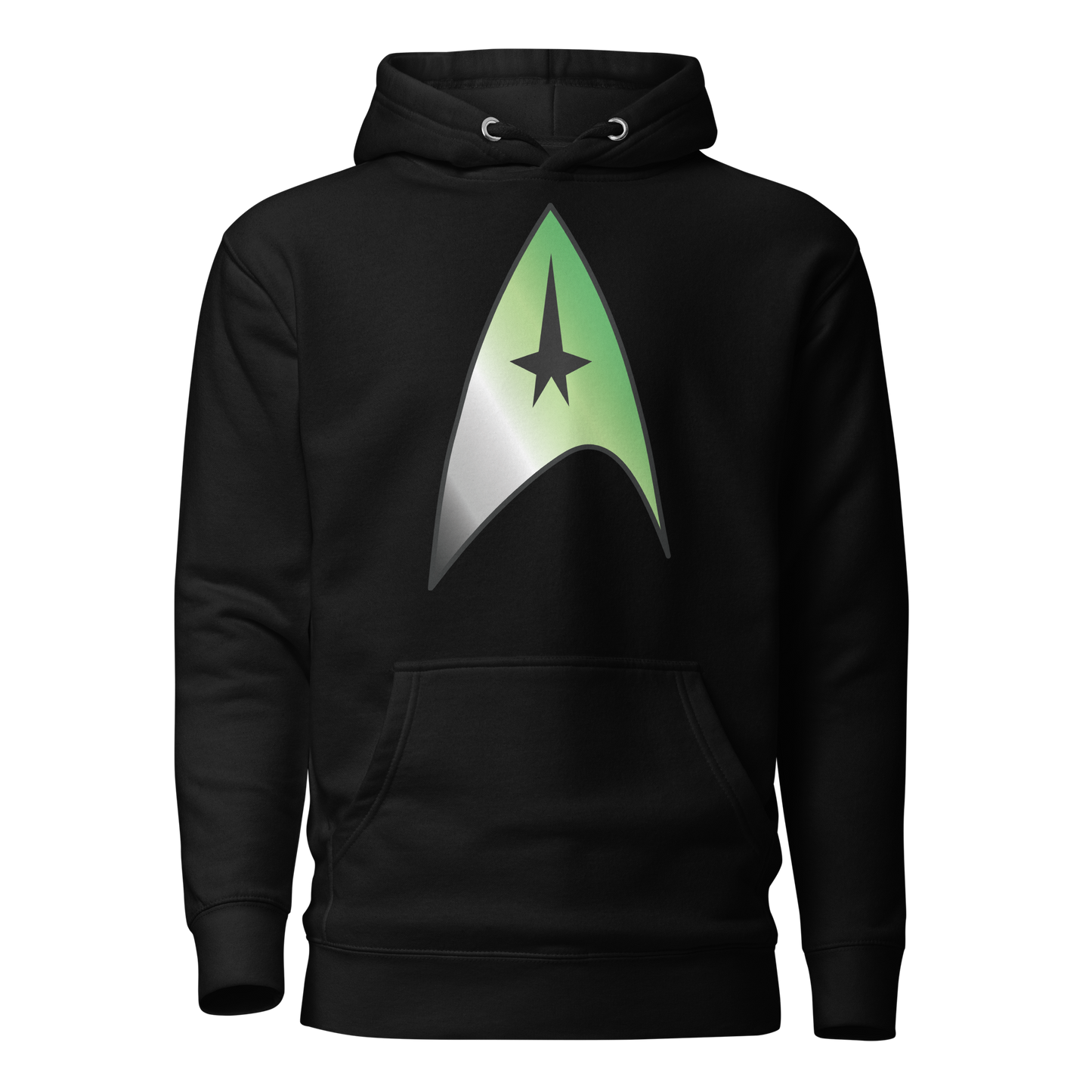 Starfleet Insignia - Aromantic Pride Unisex Hoodie