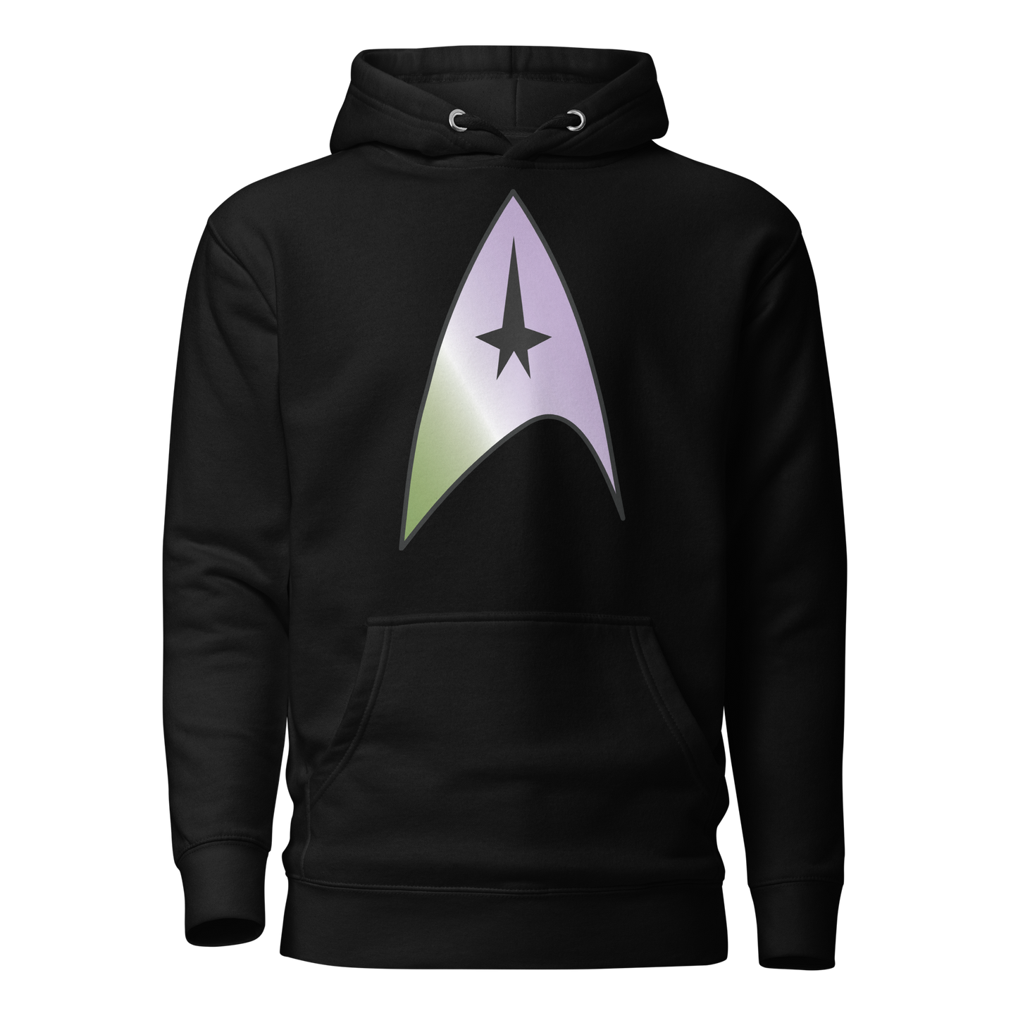 Starfleet Insignia - Genderqueer Pride Unisex Hoodie