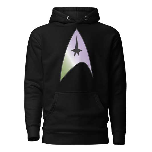 Starfleet Insignia - Genderqueer Pride Unisex Hoodie