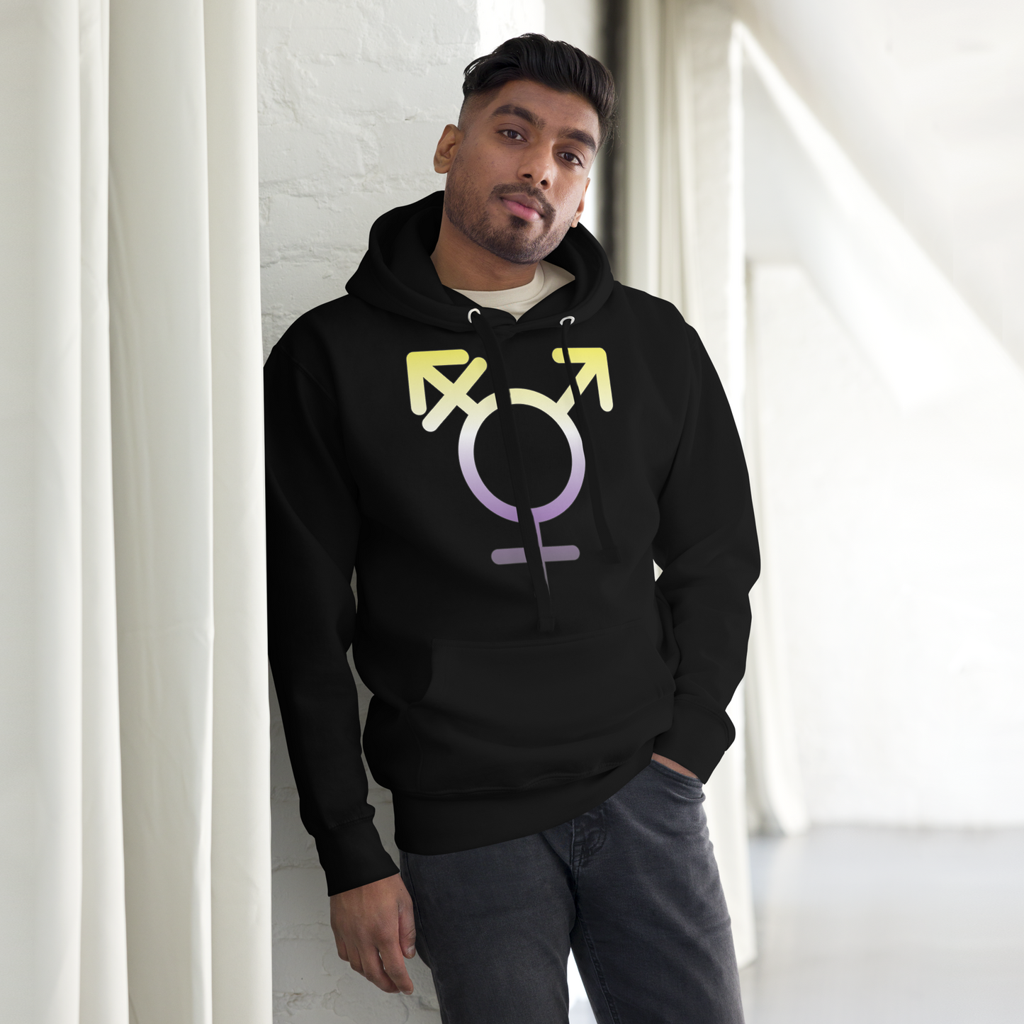 Transgender Symbol - Non-binary Pride Unisex Hoodie