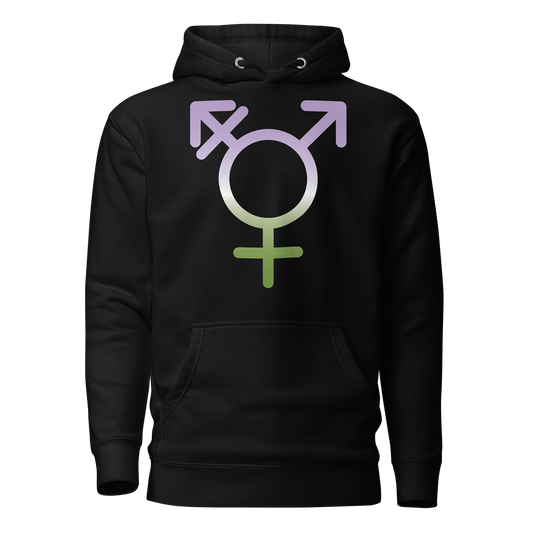 Transgender Symbol - Genderqueer Pride Unisex Hoodie