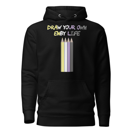 Draw Your Own Enby Life Unisex Hoodie