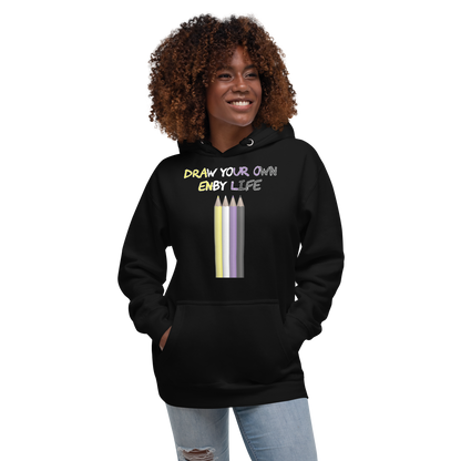 Draw Your Own Enby Life Unisex Hoodie