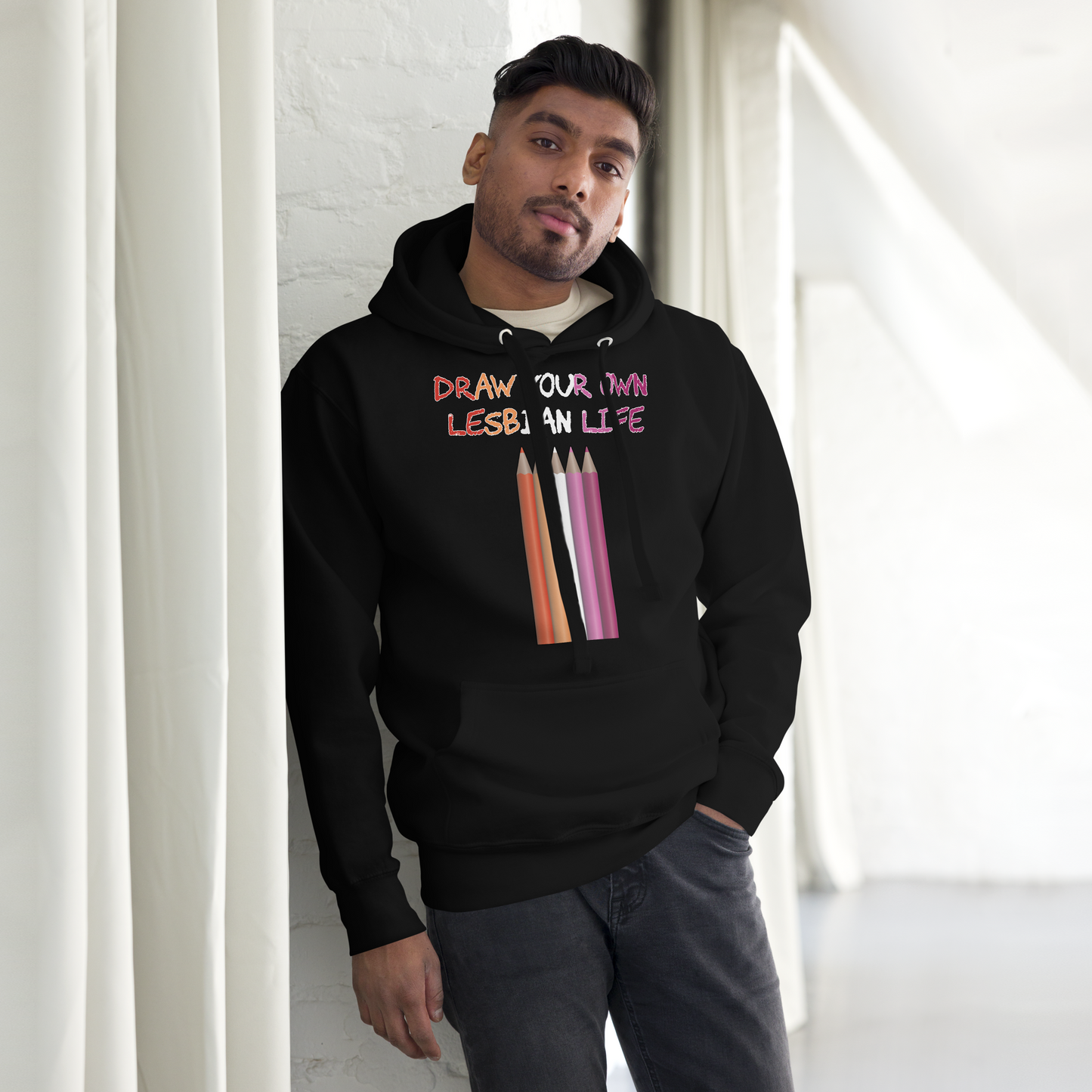 Draw Your Own Lesbian Life Unisex Hoodie