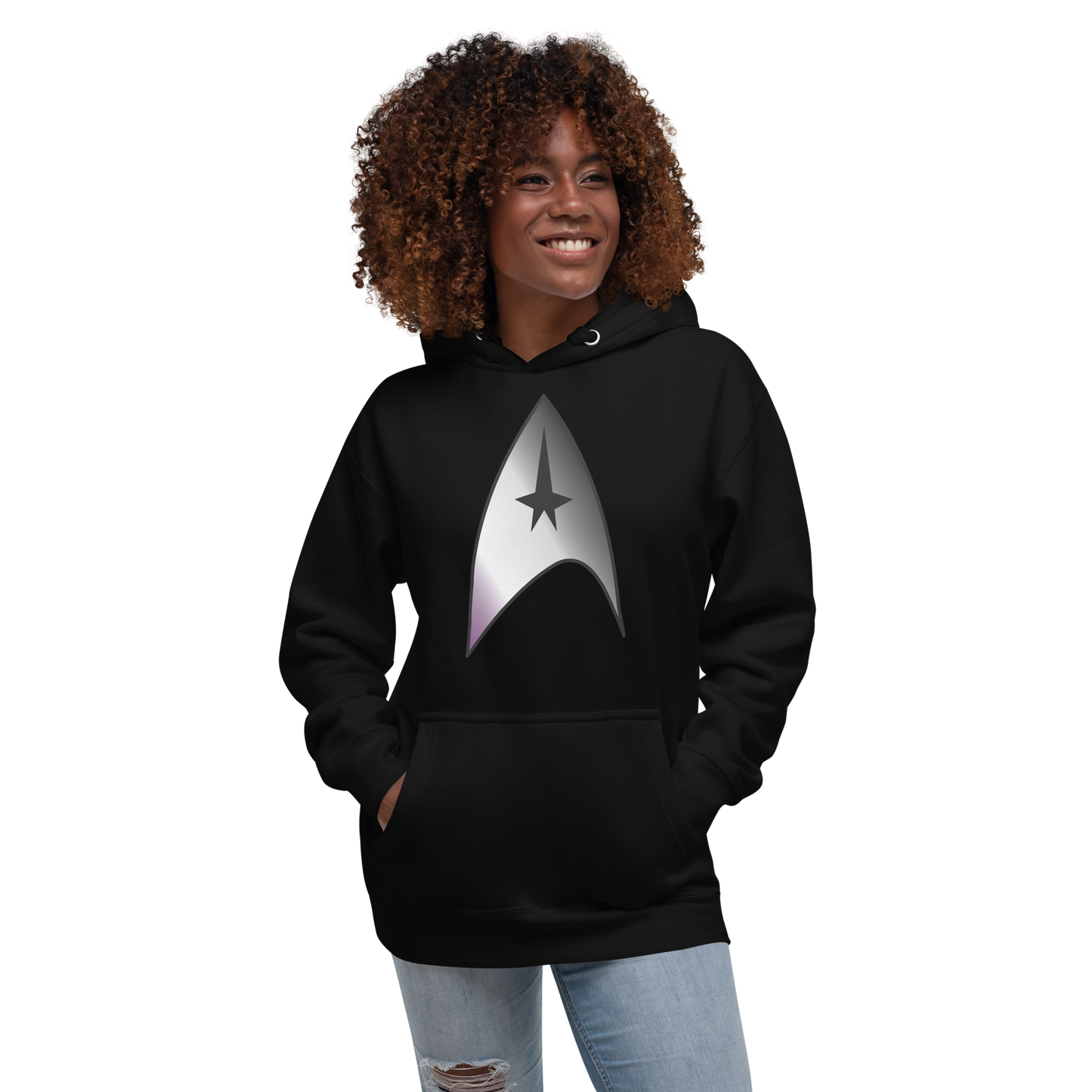 Starfleet Insignia - Asexual/Demisexual Pride Unisex Hoodie