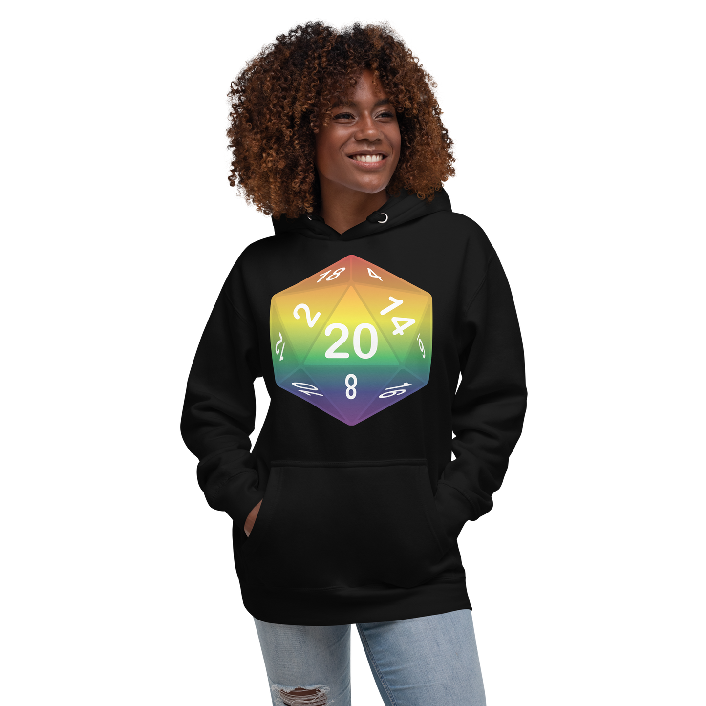 Pride Dice - Rainbow Unisex Hoodie