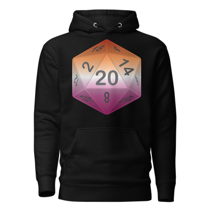 Pride Dice - Lesbian Unisex Hoodie