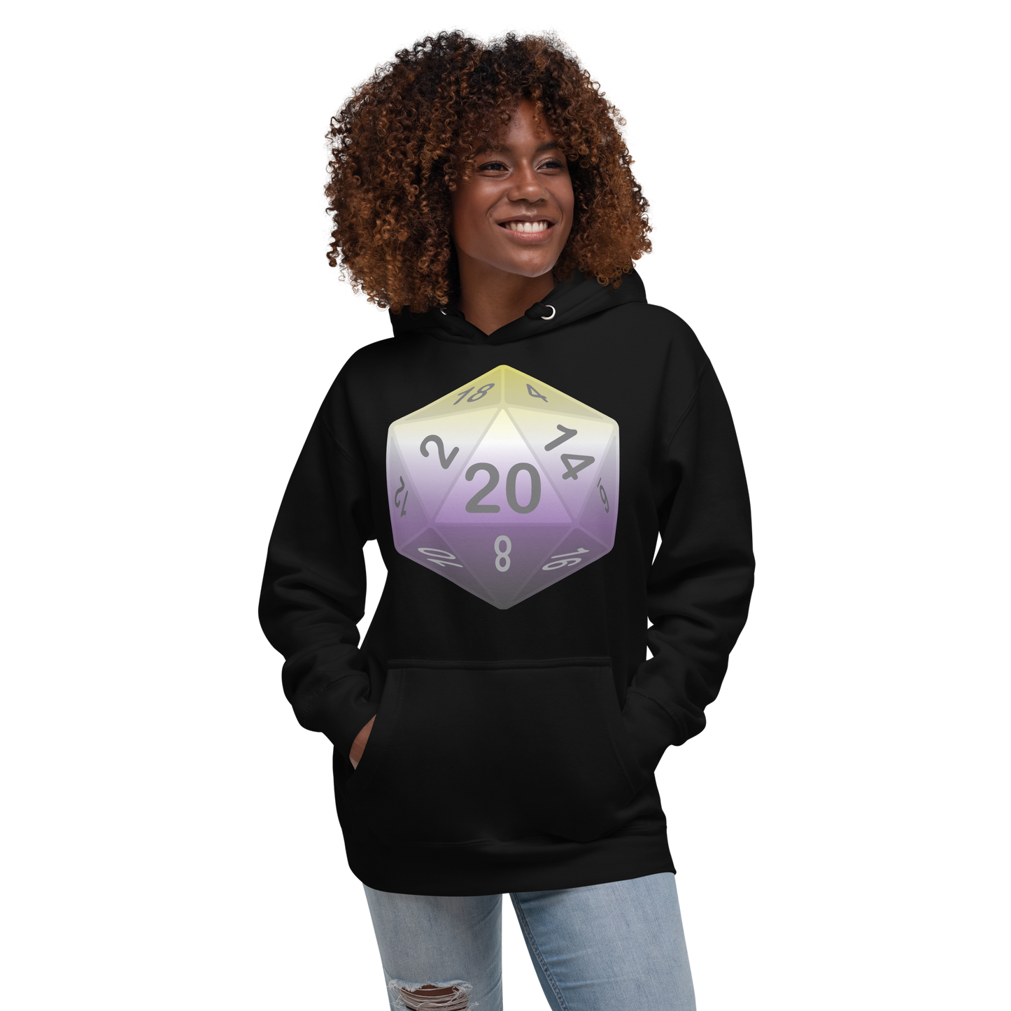 Pride Dice - Non-binary Unisex Hoodie