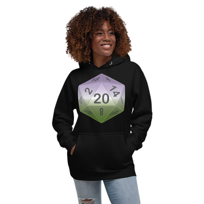 Pride Dice - Genderqueer Unisex Hoodie