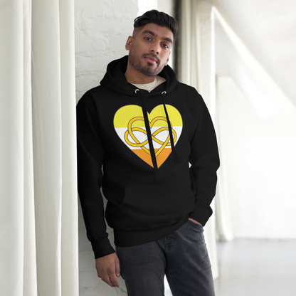 Polyamory Infinity Heart Maverique Pride Unisex Hoodie