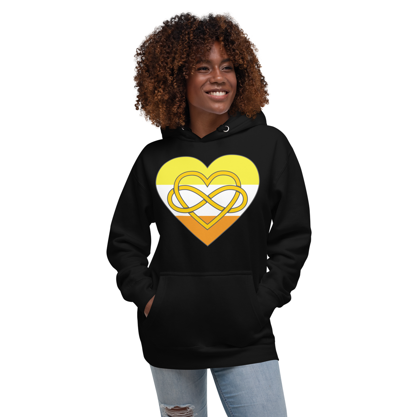 Polyamory Infinity Heart Maverique Pride Unisex Hoodie