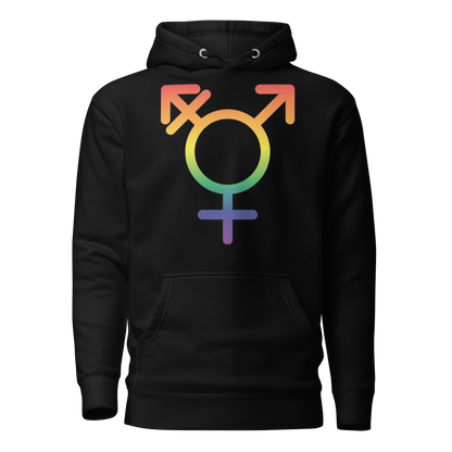 Transgender Symbol - Rainbow Pride Unisex Hoodie