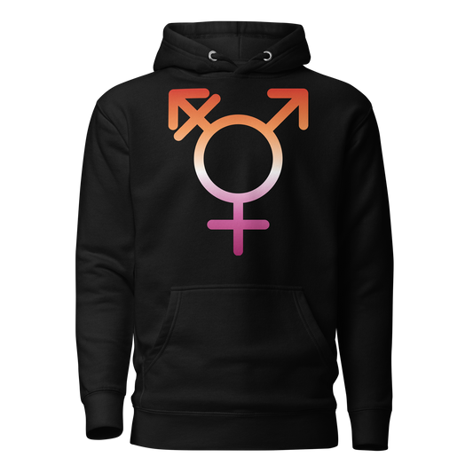 Transgender Symbol - Lesbian Pride Unisex Hoodie