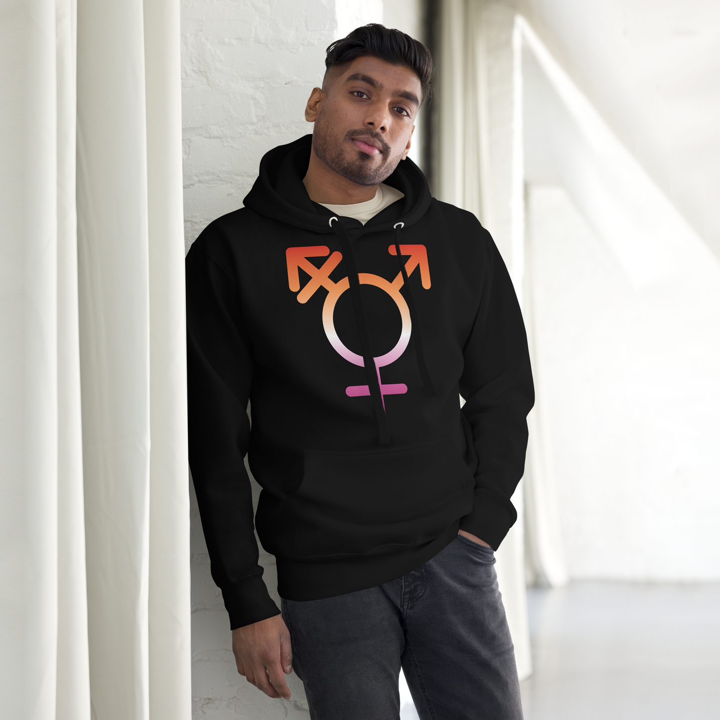 Transgender Symbol - Lesbian Pride Unisex Hoodie