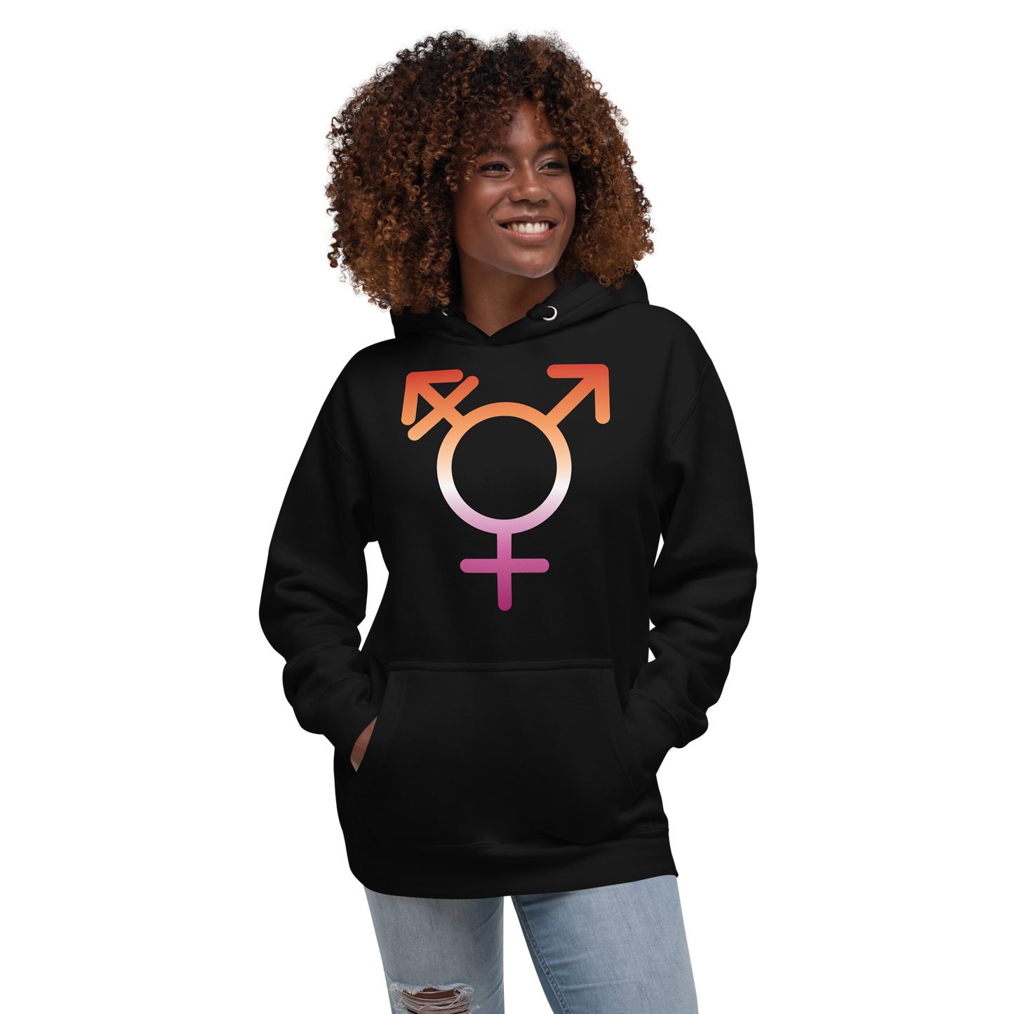 Transgender Symbol - Lesbian Pride Unisex Hoodie