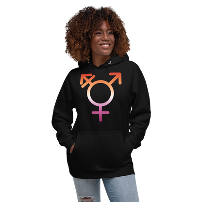 Transgender Symbol - Lesbian Pride Unisex Hoodie