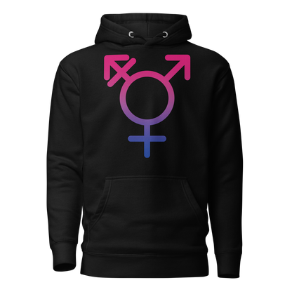 Transgender Symbol - Bisexual Pride Unisex Hoodie