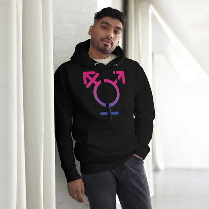 Transgender Symbol - Bisexual Pride Unisex Hoodie