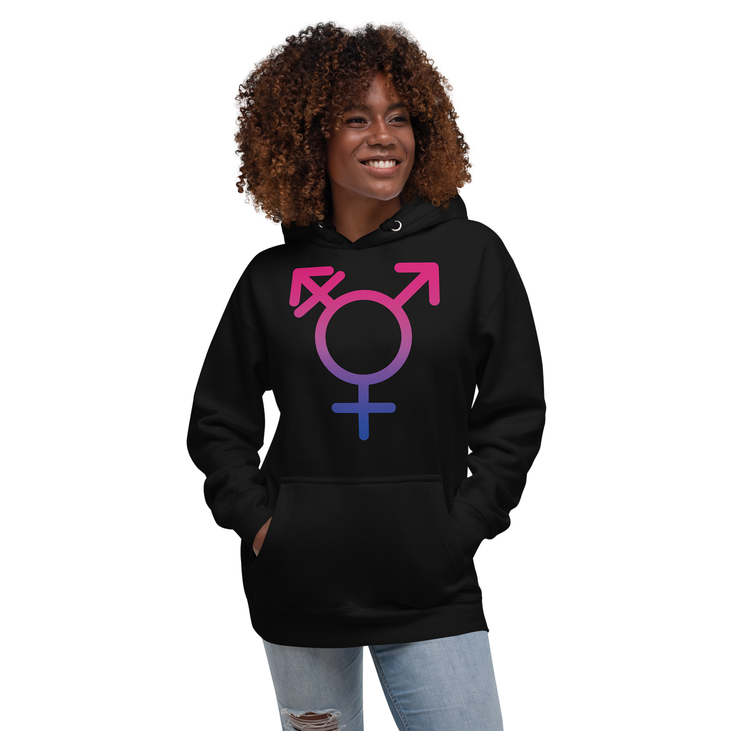 Transgender Symbol - Bisexual Pride Unisex Hoodie