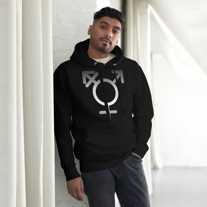 Transgender Symbol - Asexual/Demisexual Pride Unisex Hoodie