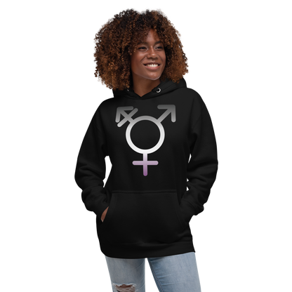 Transgender Symbol - Asexual/Demisexual Pride Unisex Hoodie