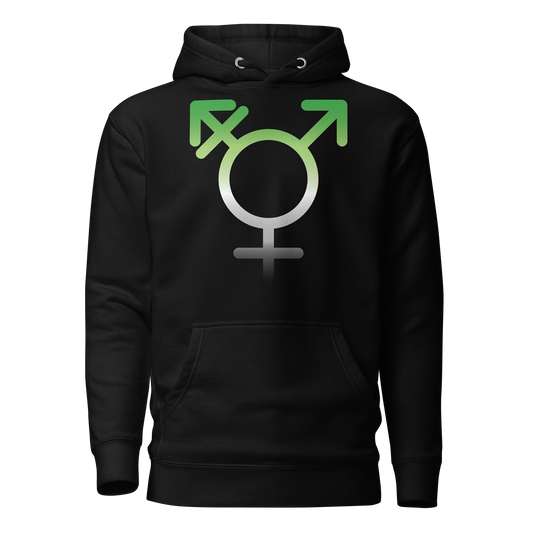 Transgender Symbol - Aromantic Pride Unisex Hoodie