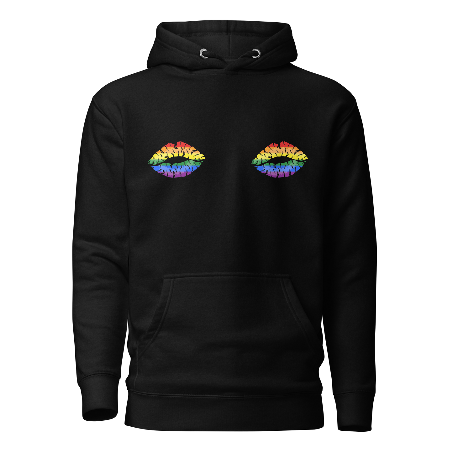 Rainbow Boob Kisses Unisex Hoodie