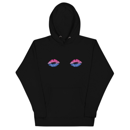 Bi Boob Kisses Unisex Hoodie