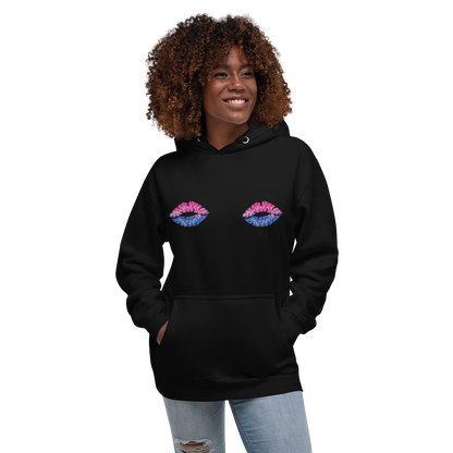 Bi Boob Kisses Unisex Hoodie