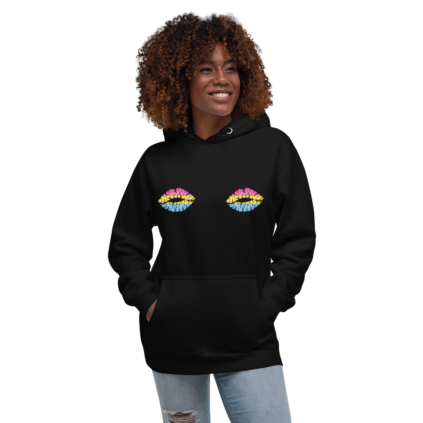 Pan Boob Kisses Unisex Hoodie