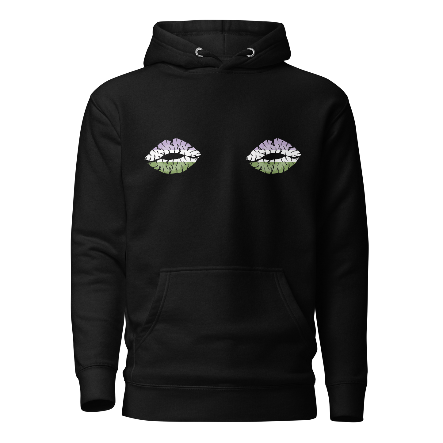 Genderqueer Boob Kisses Unisex Hoodie