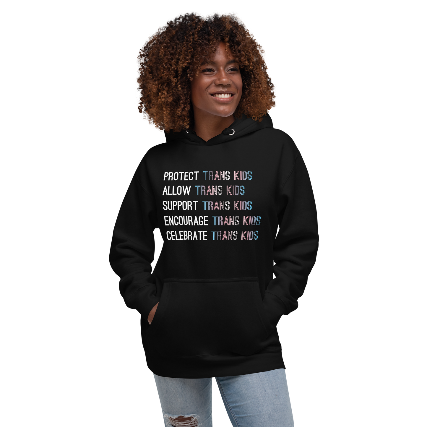 Support Trans Kids Unisex Hoodie