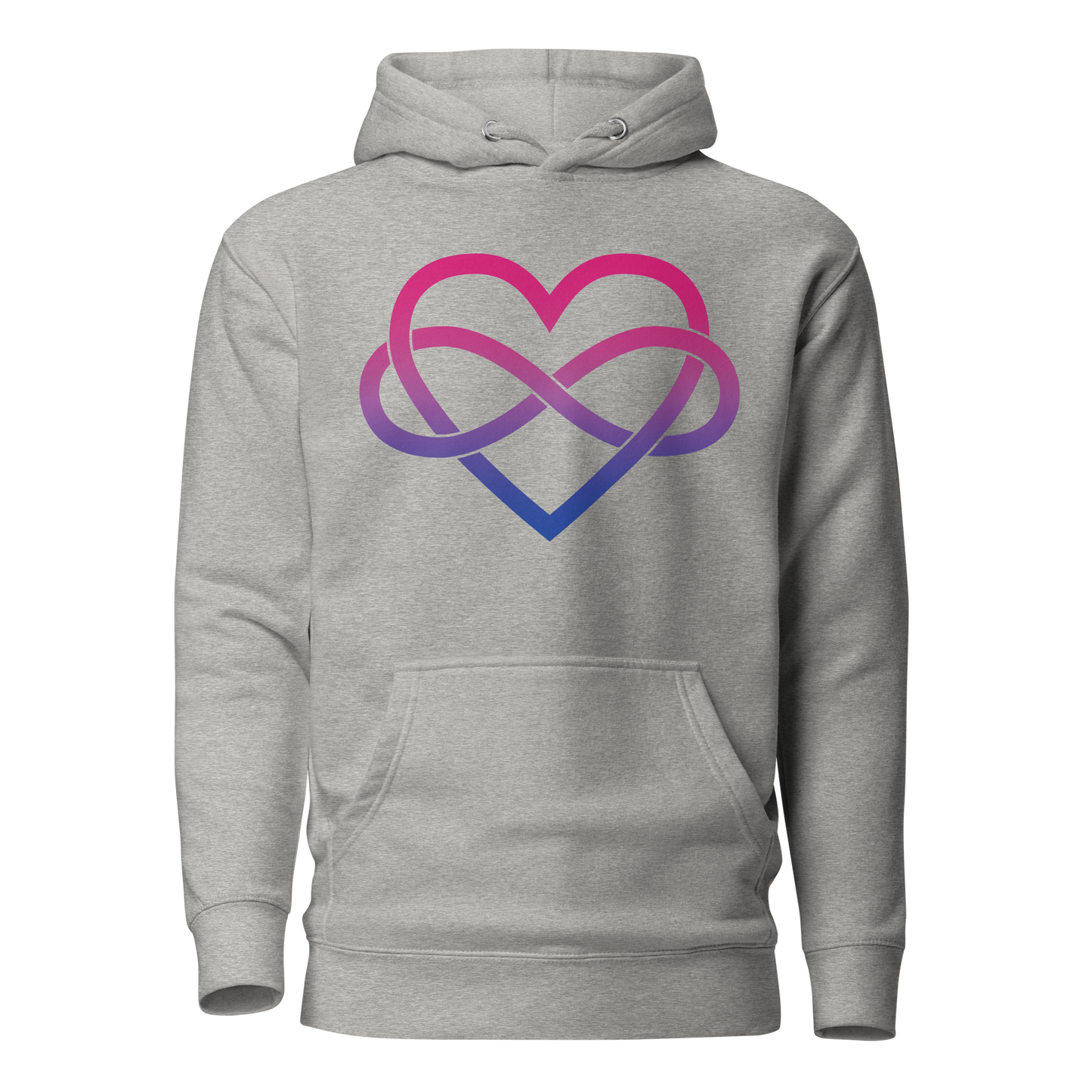 Polyamory Infinity Heart - Bisexual Unisex Hoodie