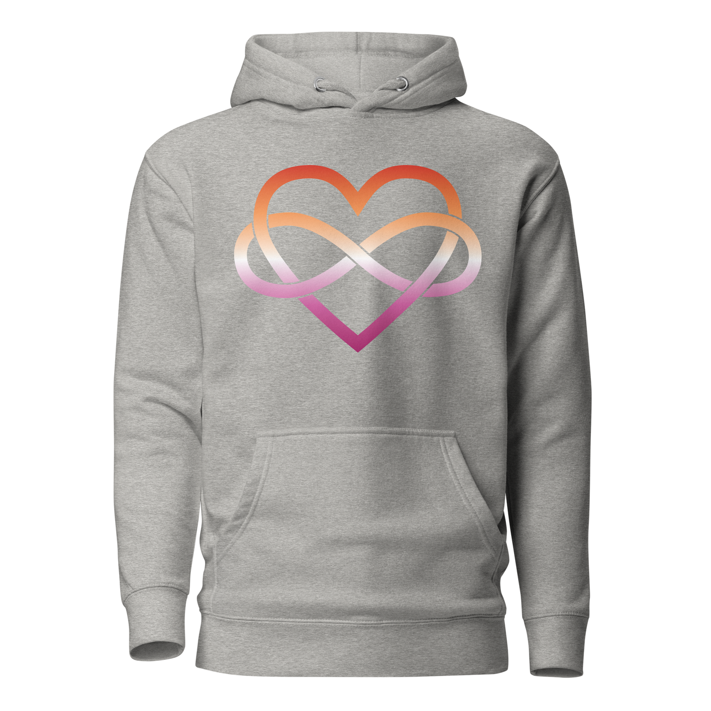 Polyamory Infinity Heart - Lesbian Unisex Hoodie