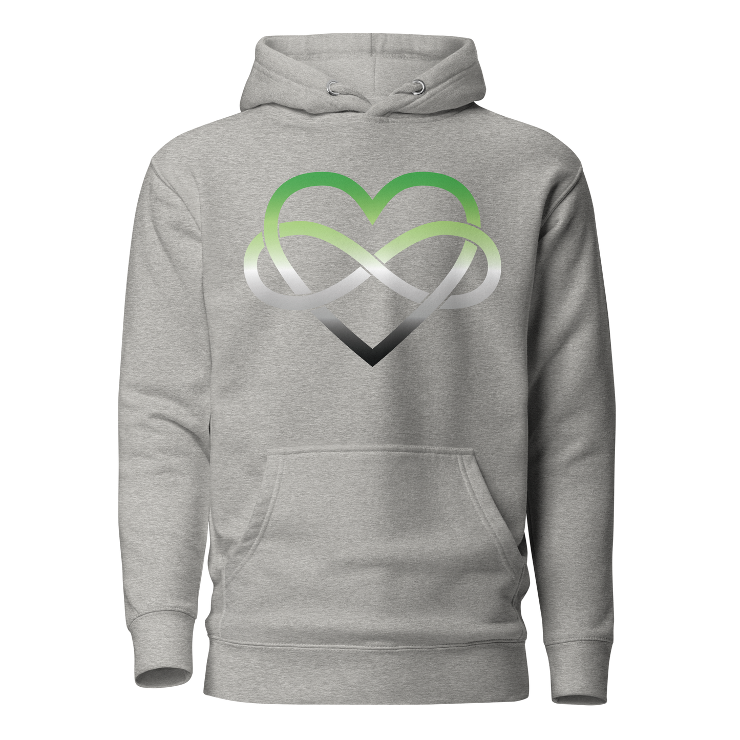 Polyamory Infinity Heart - Aromantic Unisex Hoodie