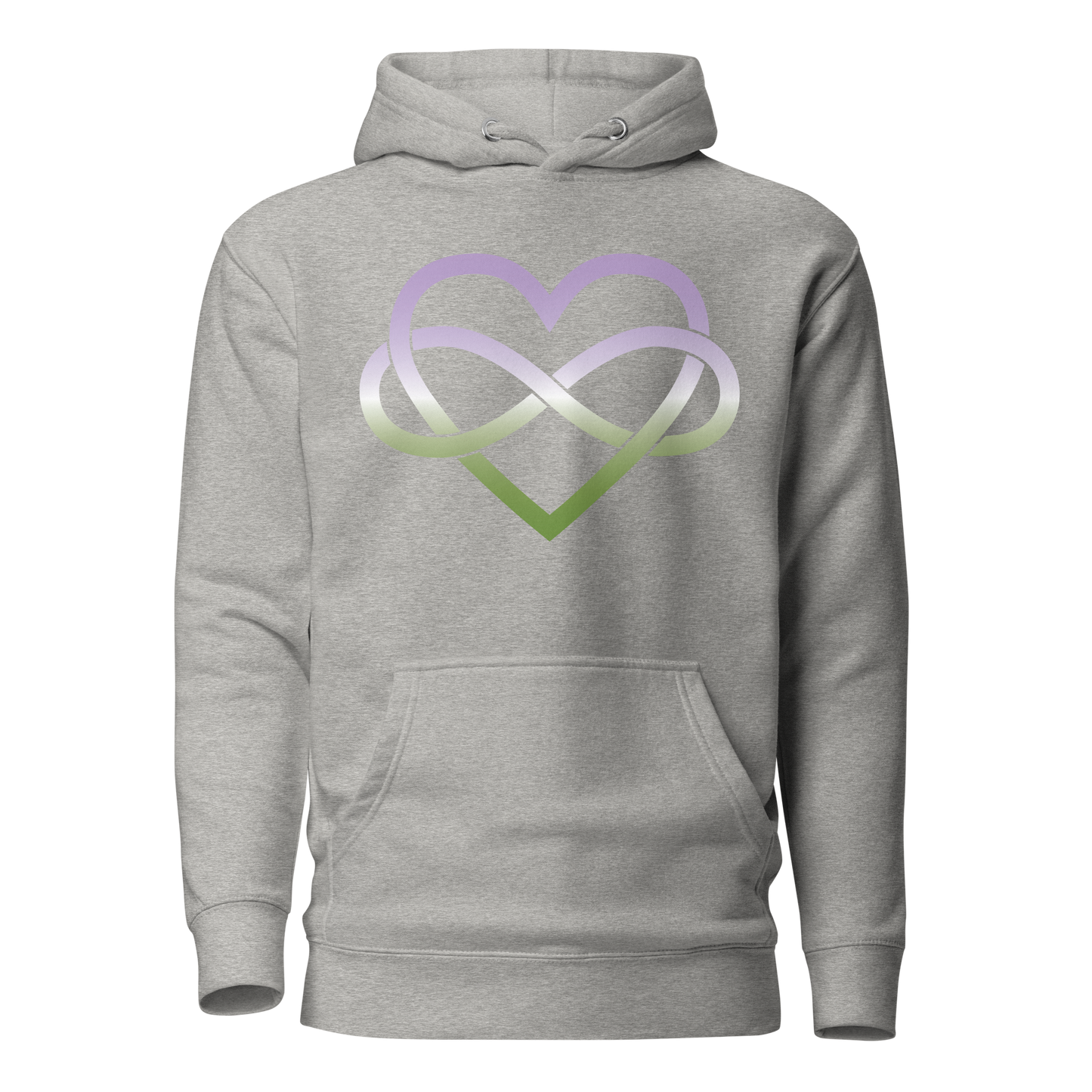 Polyamory Infinity Heart - Genderqueer Unisex Hoodie