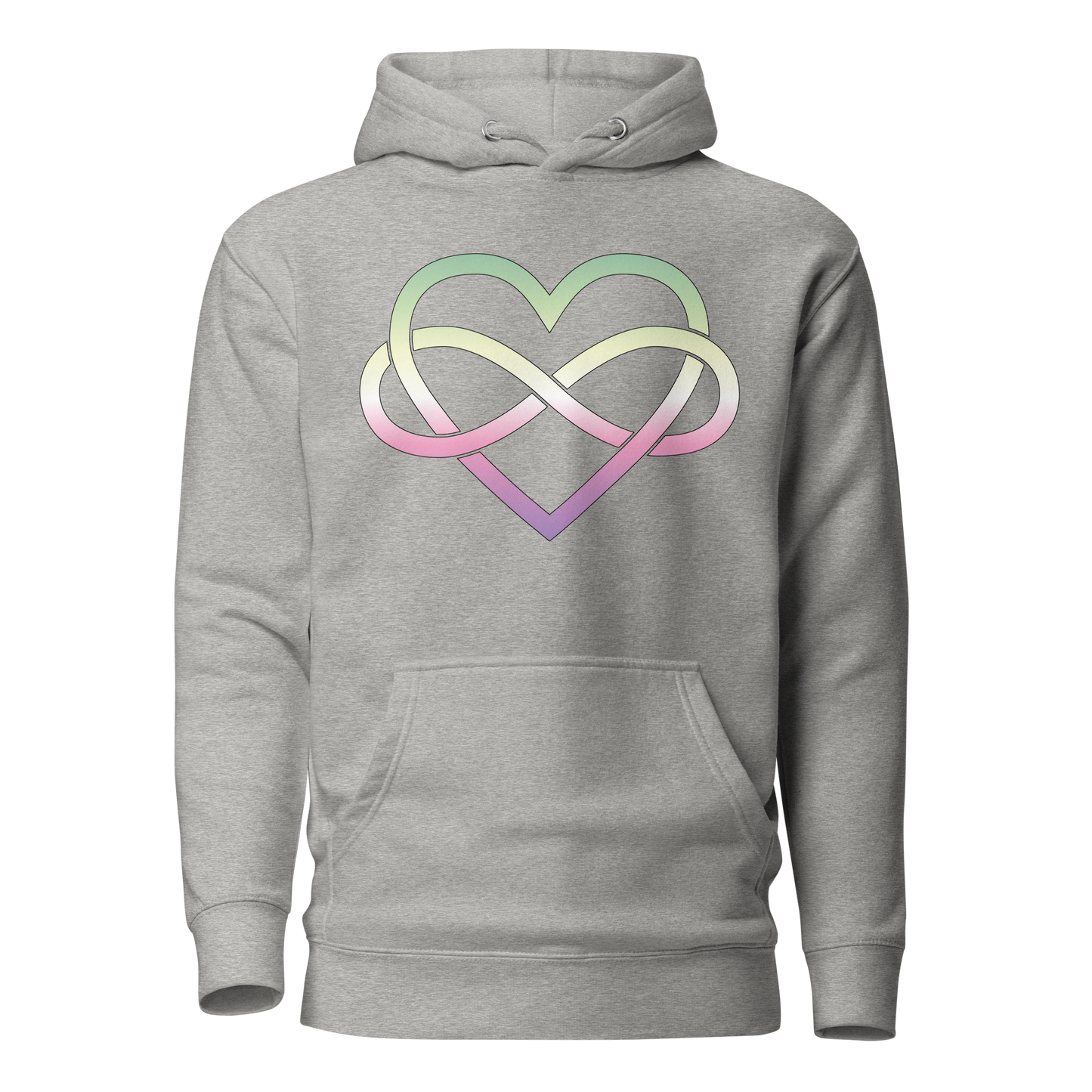 Polyamory Infinity Heart - Genderfae Unisex Hoodie