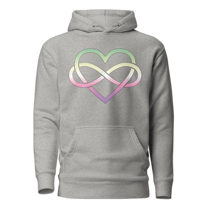 Polyamory Infinity Heart - Genderfae Unisex Hoodie