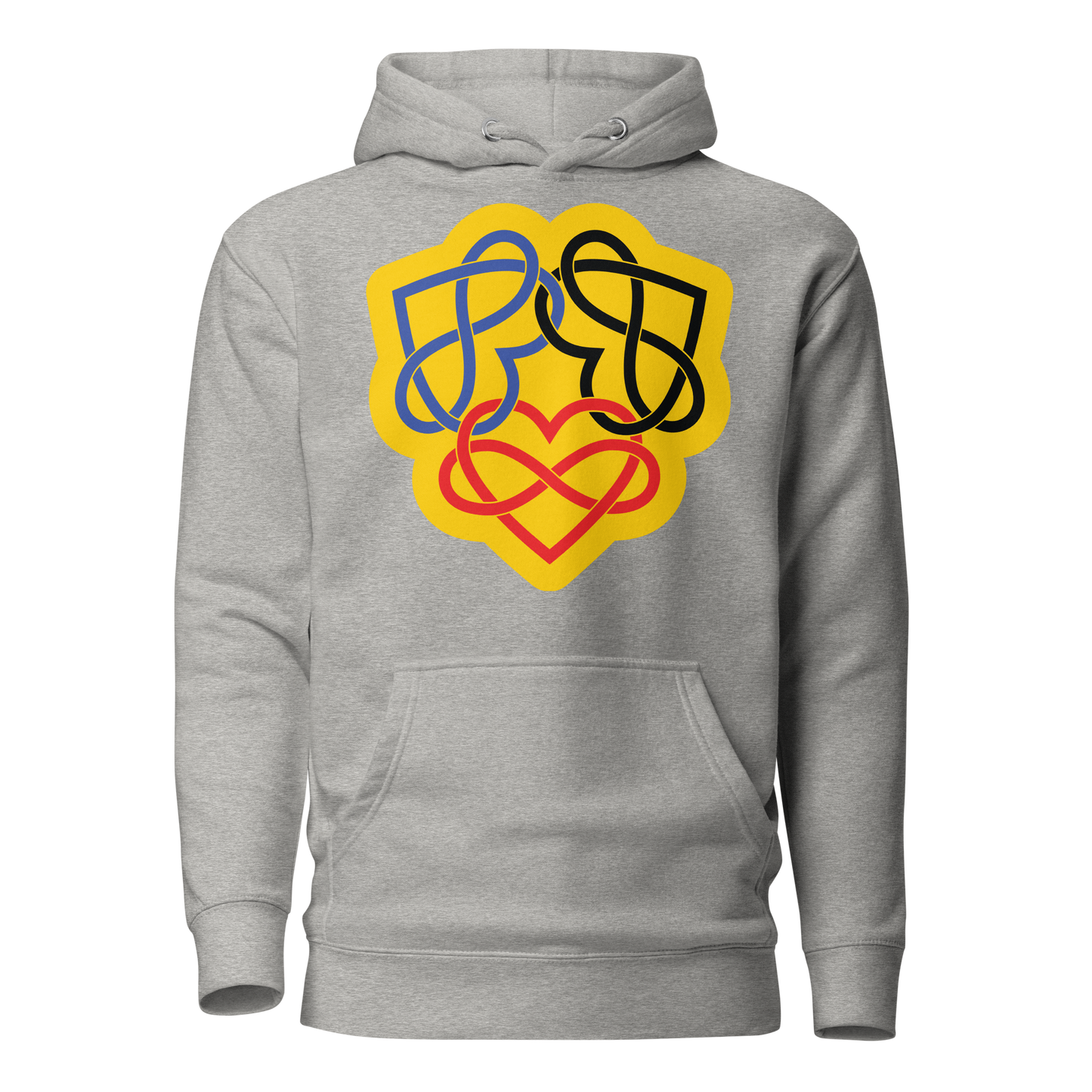 Poly Infinity Hearts Interlocked Unisex Hoodie