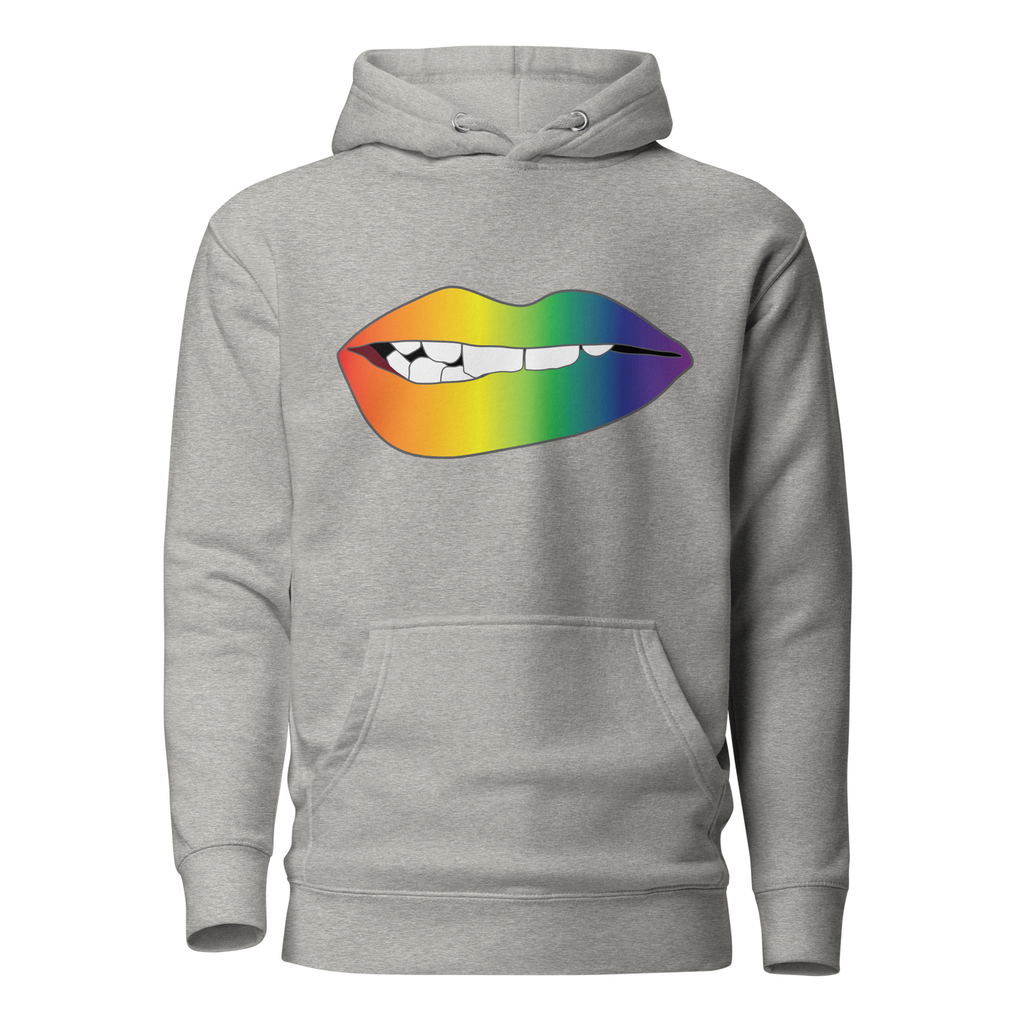 Biting Lips - Rainbow Pride - Gradient Unisex Hoodie