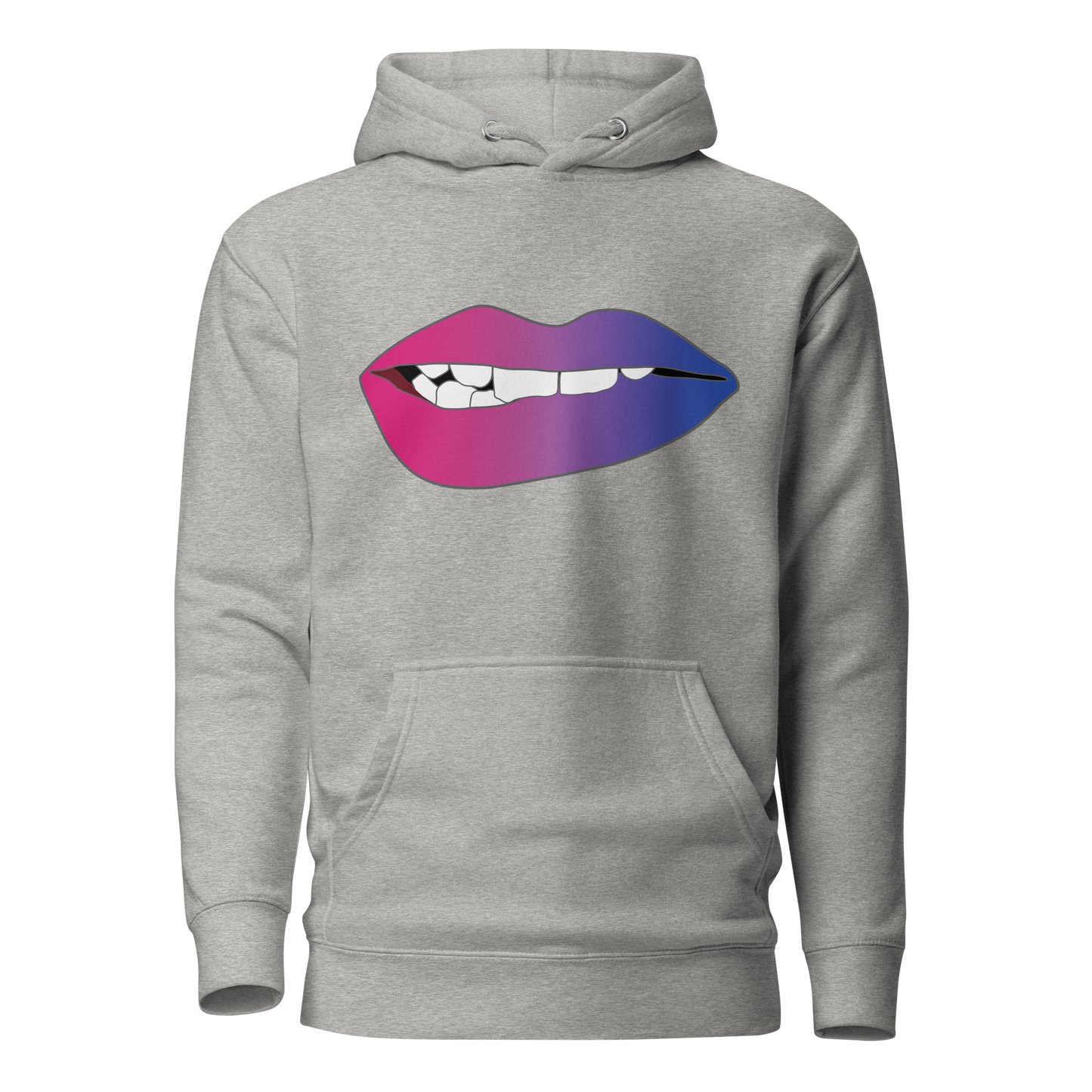 Biting Lips - Bisexual Pride - Gradient Unisex Hoodie