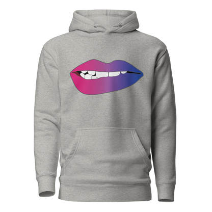 Biting Lips - Bisexual Pride - Gradient Unisex Hoodie