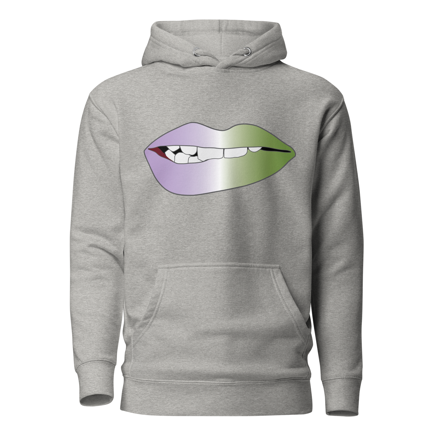 Biting Lips - Genderqueer Pride - Gradient Unisex Hoodie