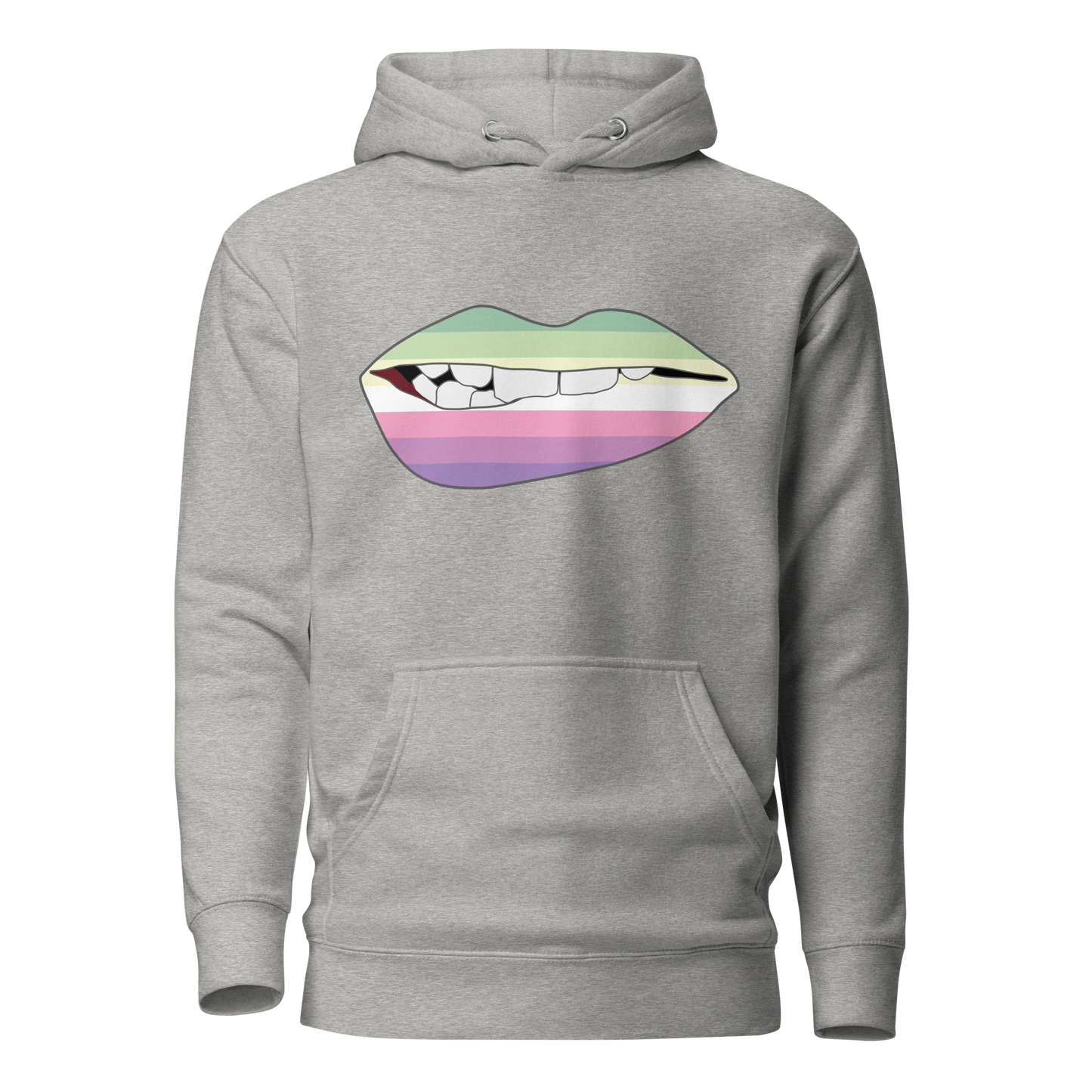 Biting Lips - Genderfae Flag Unisex Hoodie