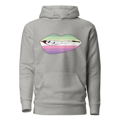 Biting Lips - Genderfae Flag Unisex Hoodie