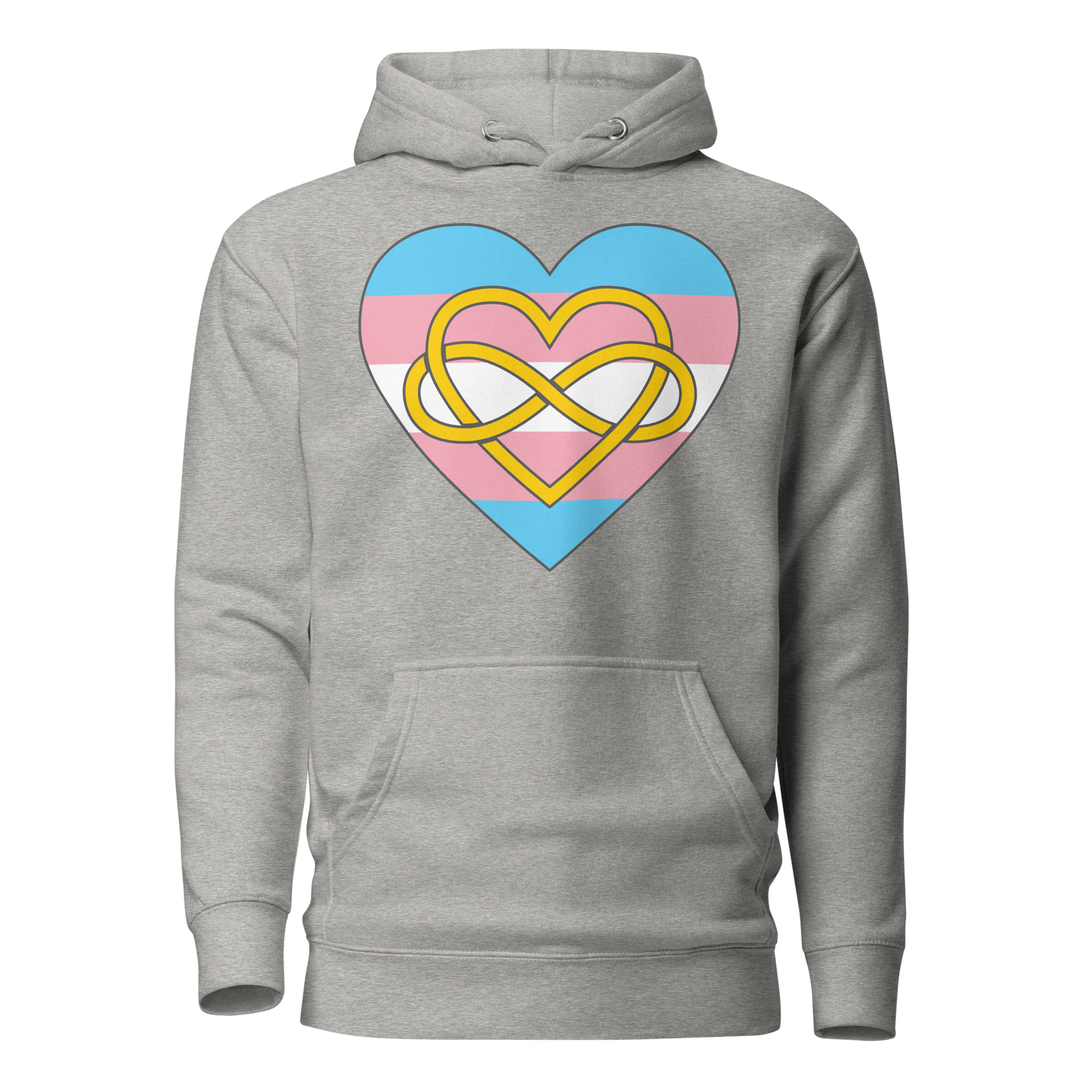 Polyamory Infinity Heart Trans Pride Unisex Hoodie