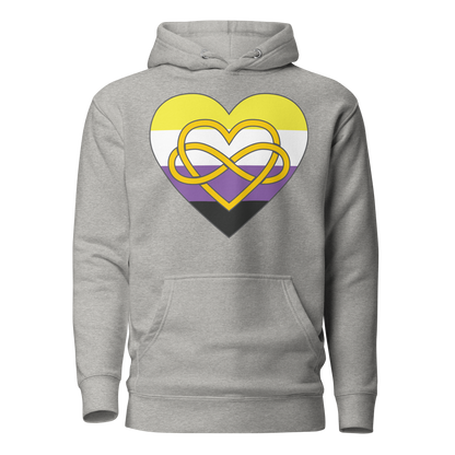 Polyamory Infinity Heart Non-binary Pride Unisex Hoodie