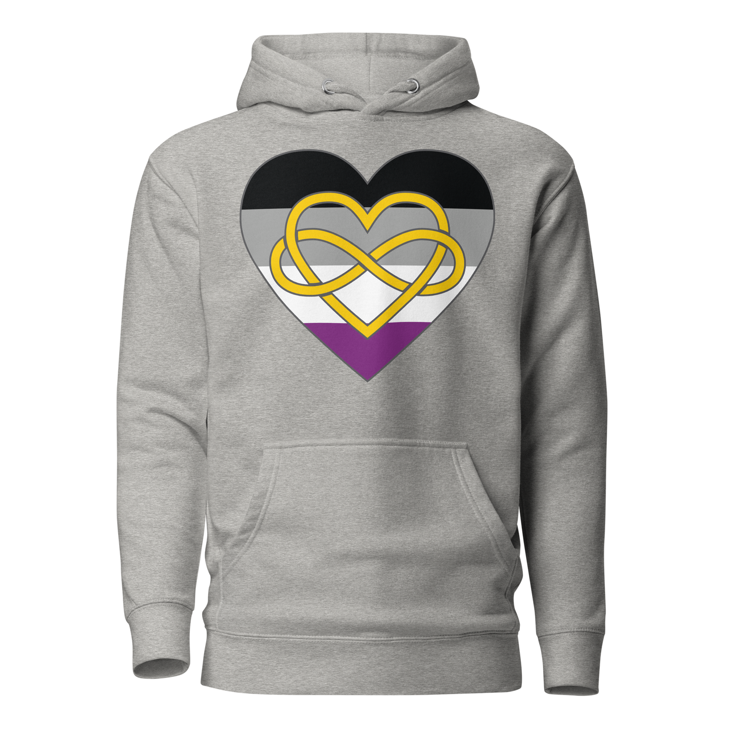 Polyamory Infinity Heart Asexual Pride Unisex Hoodie