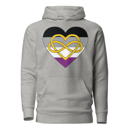 Polyamory Infinity Heart Asexual Pride Unisex Hoodie