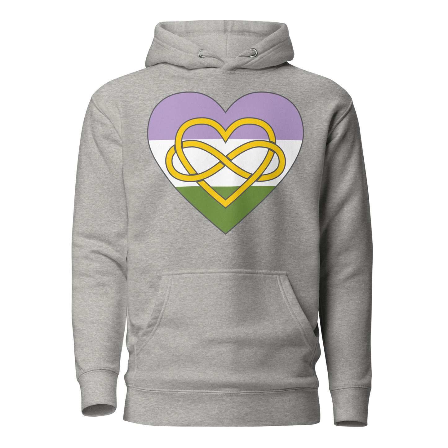 Polyamory Infinity Heart Genderqueer Pride Unisex Hoodie